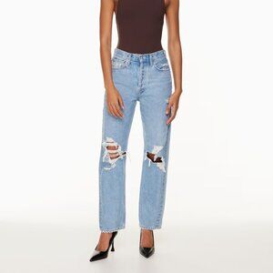 AGOLDE Size 25 90s mid-rise distressed jeans